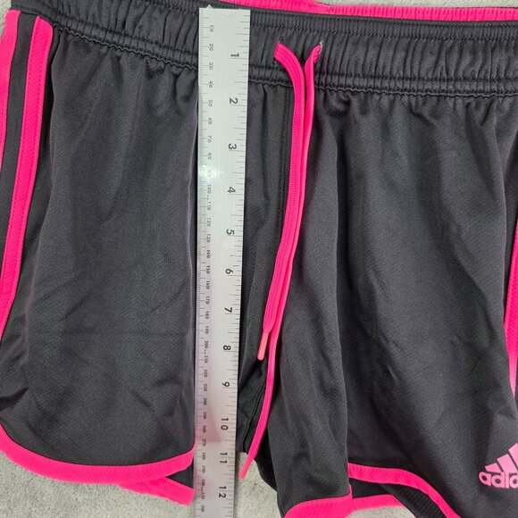 Womens Adidas Black & Pink Climalite Running Shorts Polyester 3" Inseam Size S - Picture 5 of 10